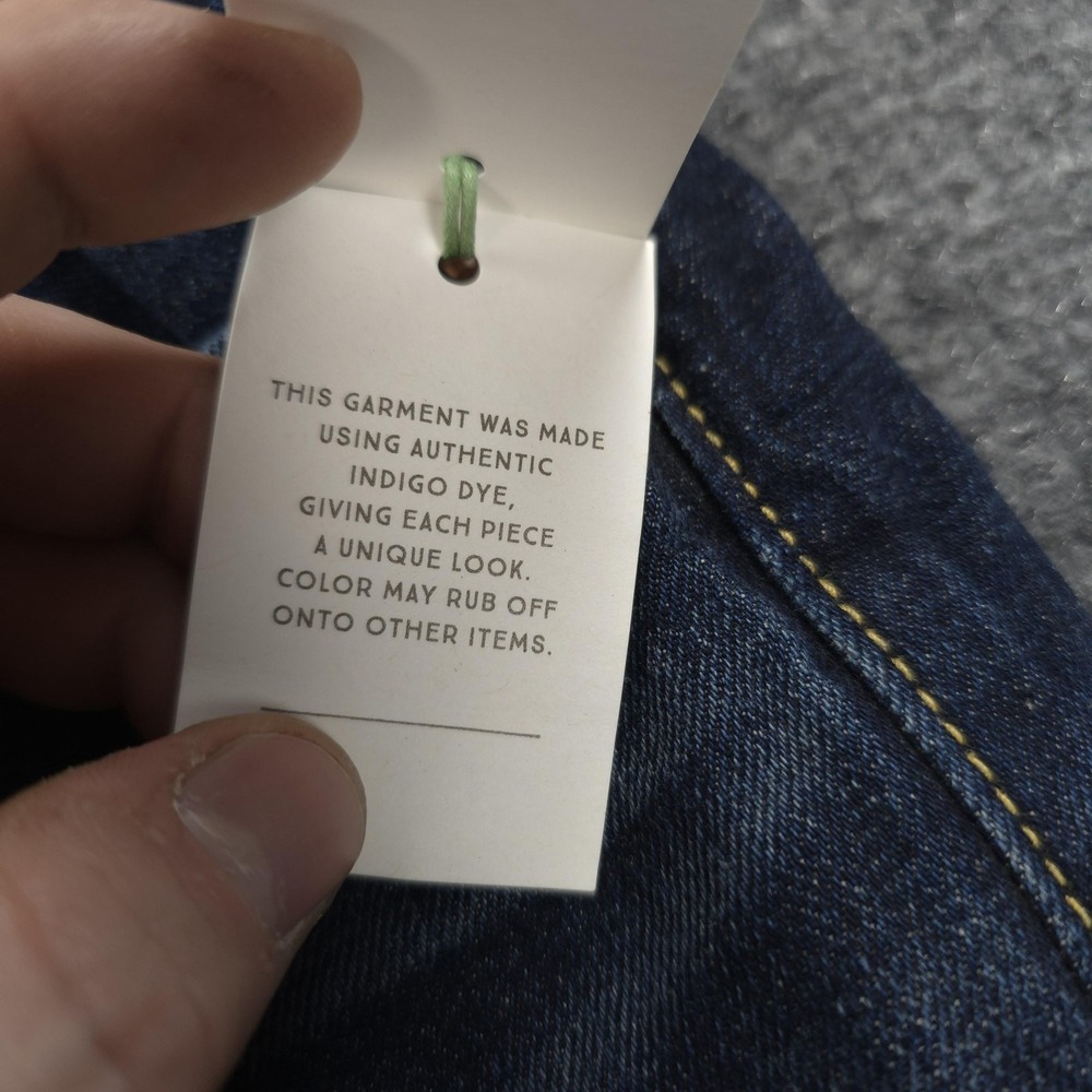 American Eagle Jeans Mens 29x31 Blue Denim Classic Selvedge AE77 Organic NEW - Picture 4 of 16